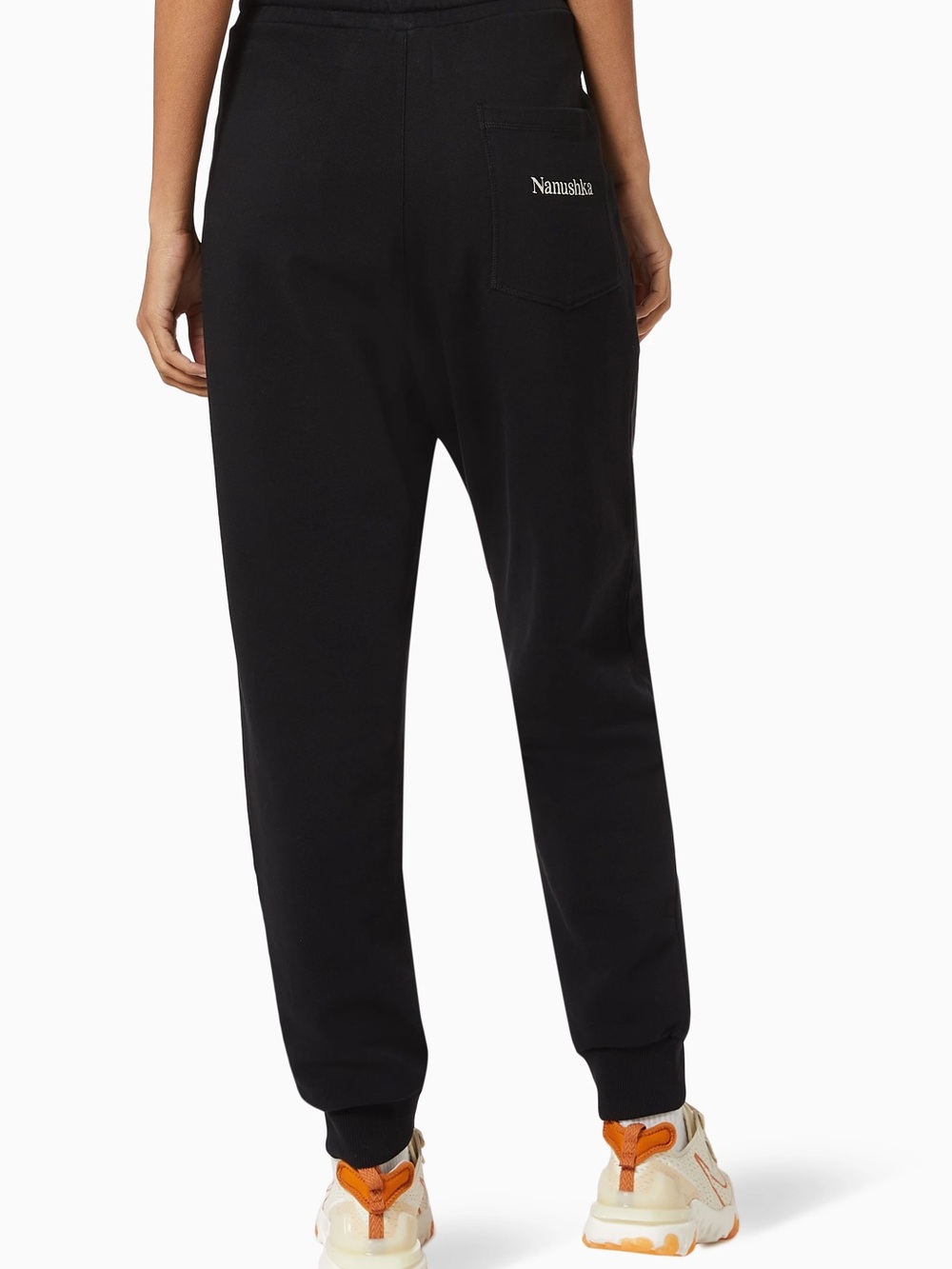 New Nanushka Black Logo Joggers Size Small